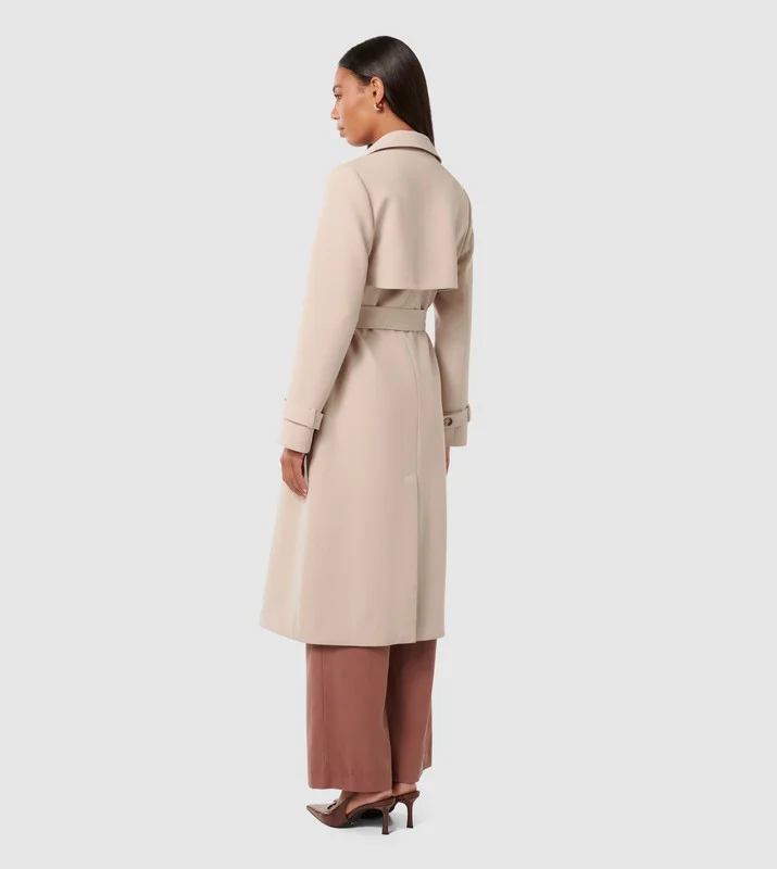 Forever New  LEANNE Crepe Trench Coat for Women | Best Price UAE